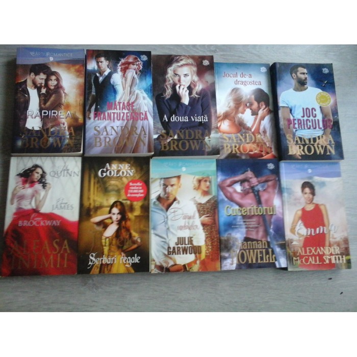 Din colectia " Carti romantice " - 10 volume ( Sandra Brown +++)